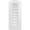 Ekena Millwork Arch Top Surface Mount PVC Gable Vent: Functional, w/ 3-1/2"W x 1"P Standard Frame, 12"W x 28"H GVPAR12X2801SF - alternate 1